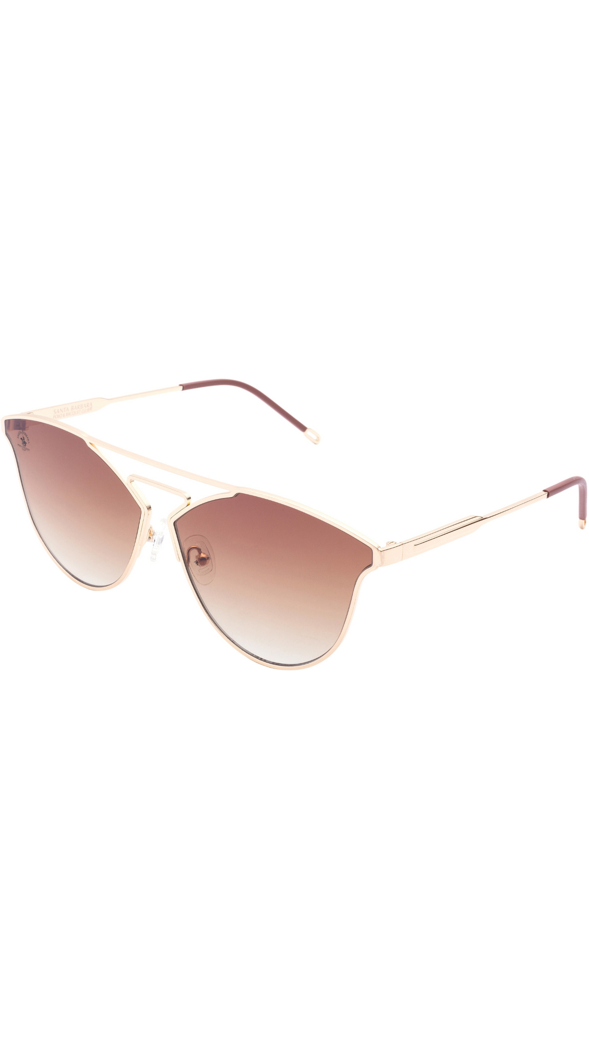 Santa Barbara Polo Women Brown/Gold Sunglass