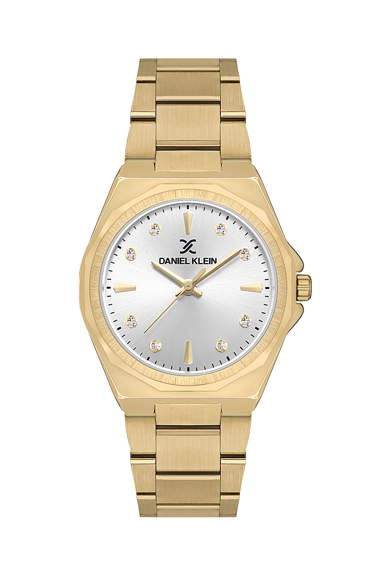 Daniel Klein Premium Women White Dial/Gold Watch