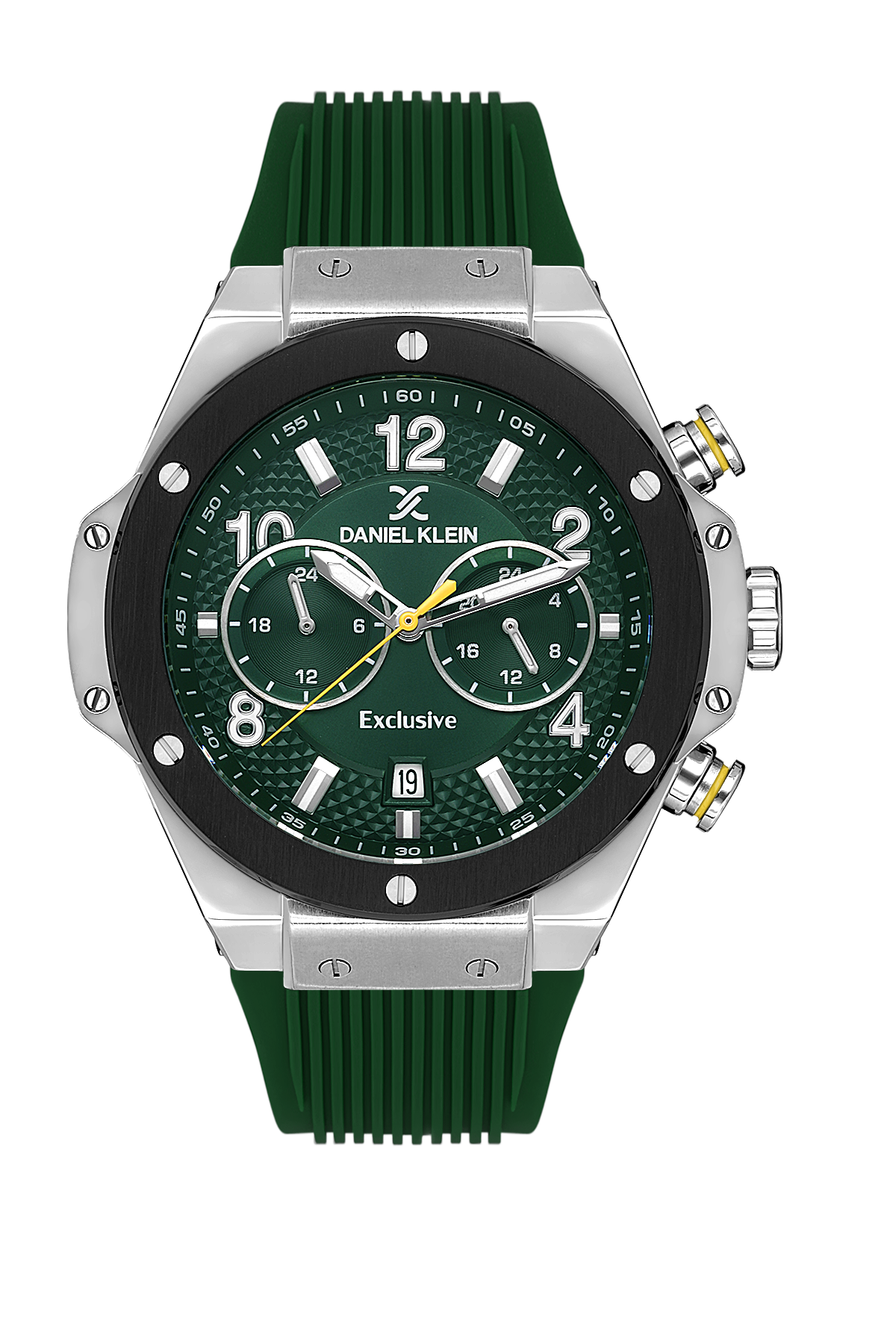 Daniel Klein Exclusive Men Green Rubber Watch