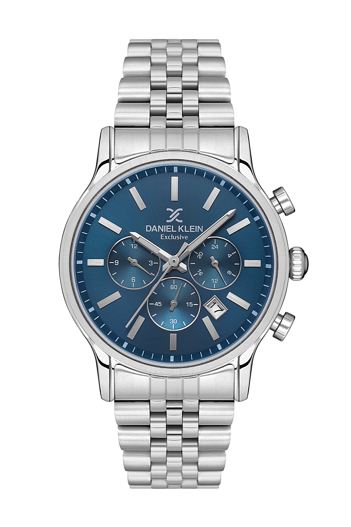 Daniel Klein Exclusive Men Blue Stainless Steel Watch