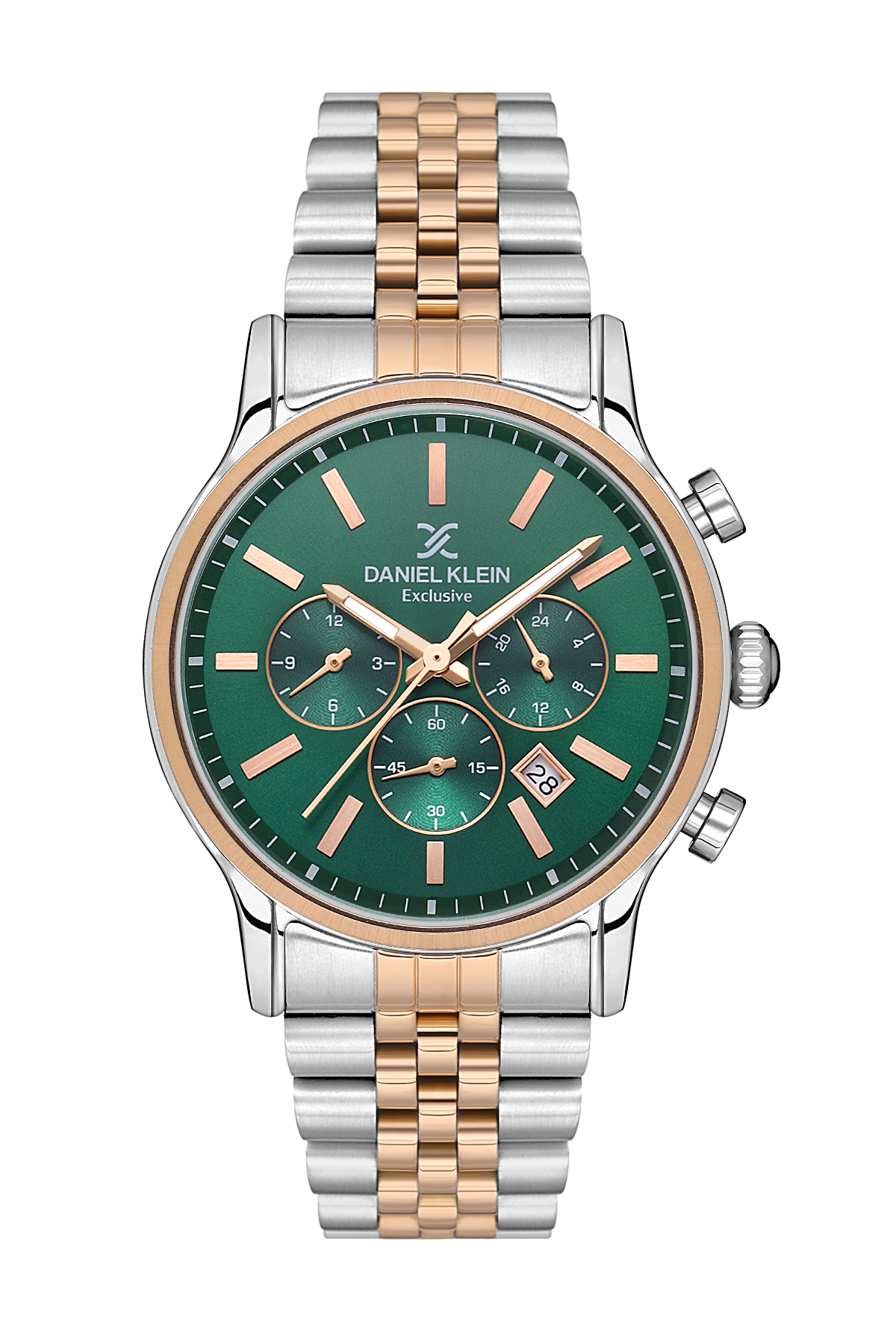 Daniel Klein Exclusive Men Green/Rose Gold Watch