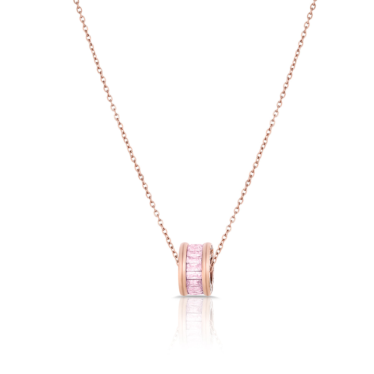 Daniel Klein Women Pink/Rose Gold Necklace