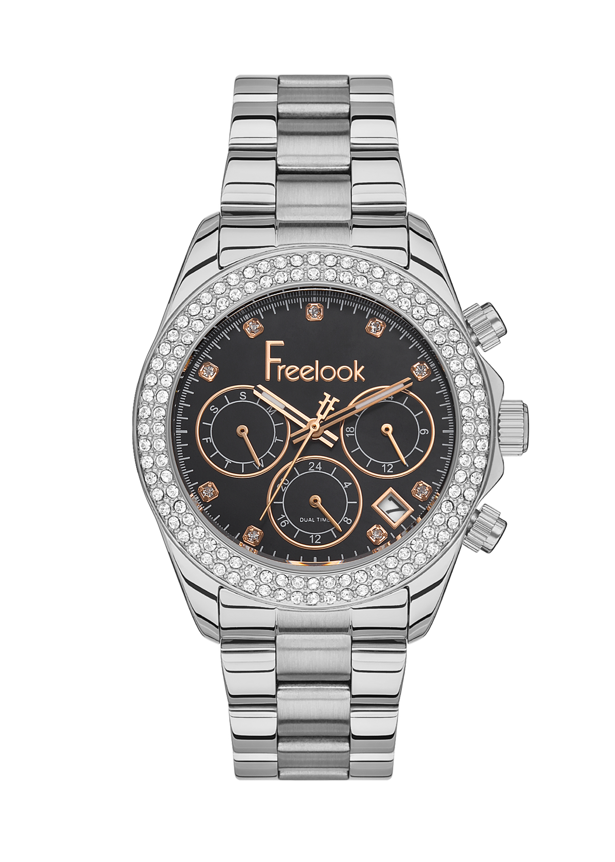 Freelook Charmant Women Black/Silver Watch