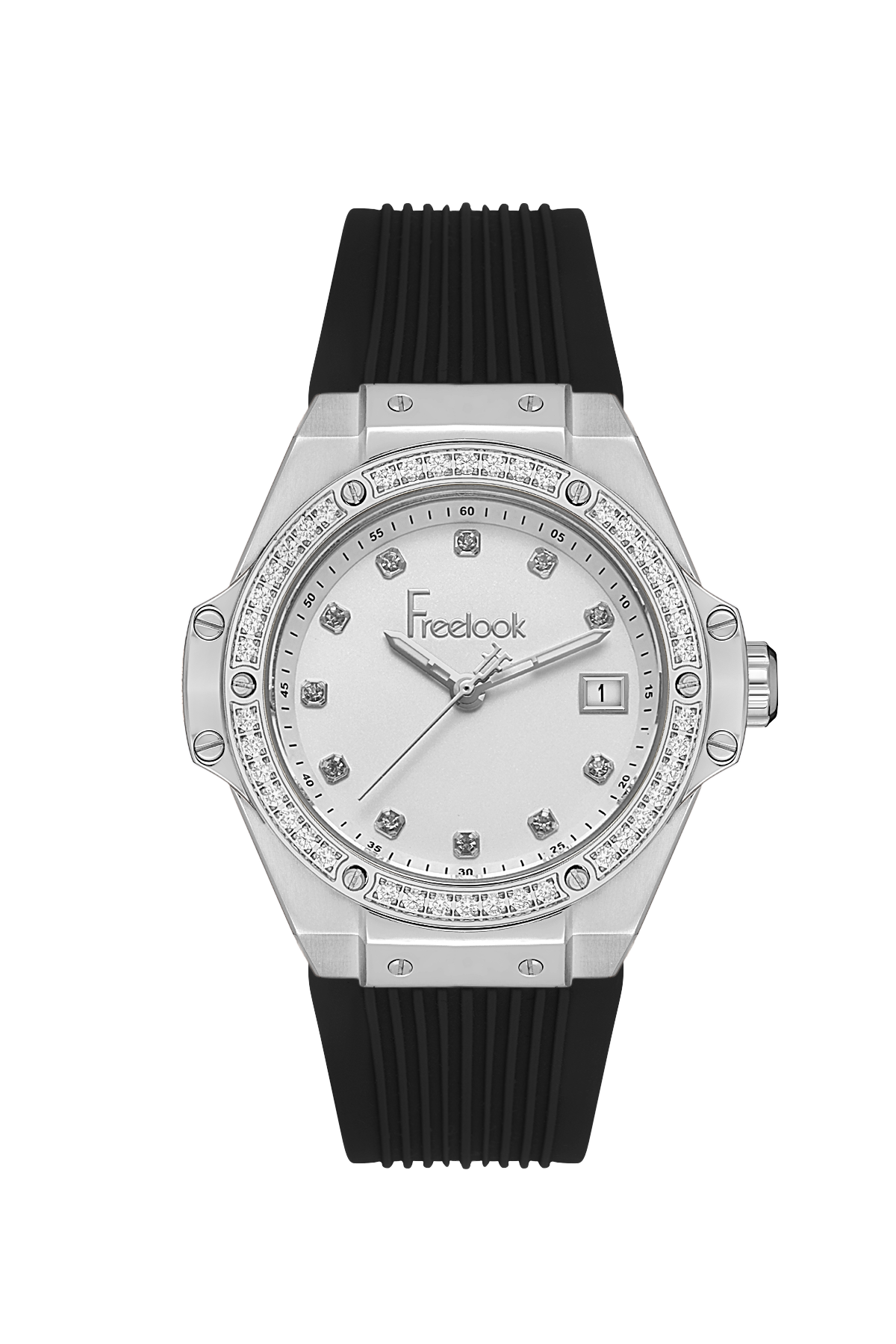 Freelook Charmant Women White/Black Rubber Watch