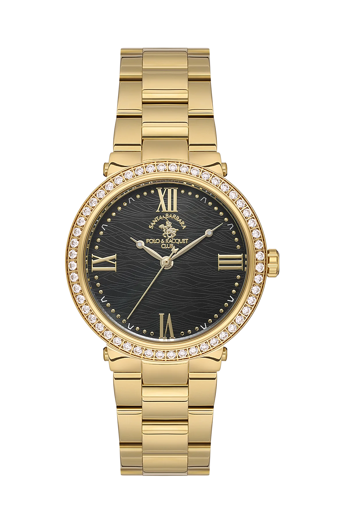 Santa Barbara Polo Unique Women Gold/Black Dial Watch