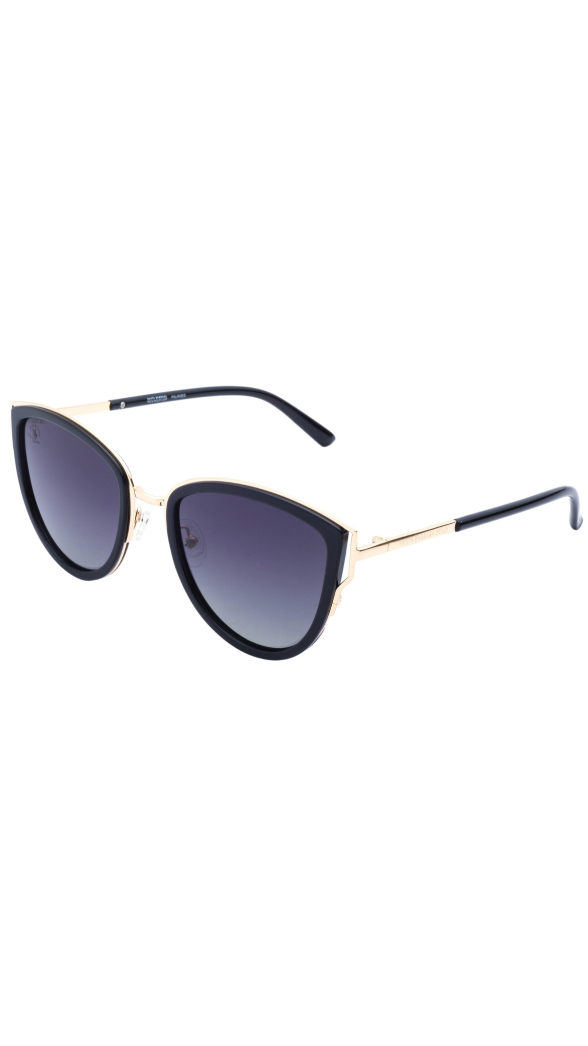 Santa Barbara Polo Women Black/Gold Sunglass