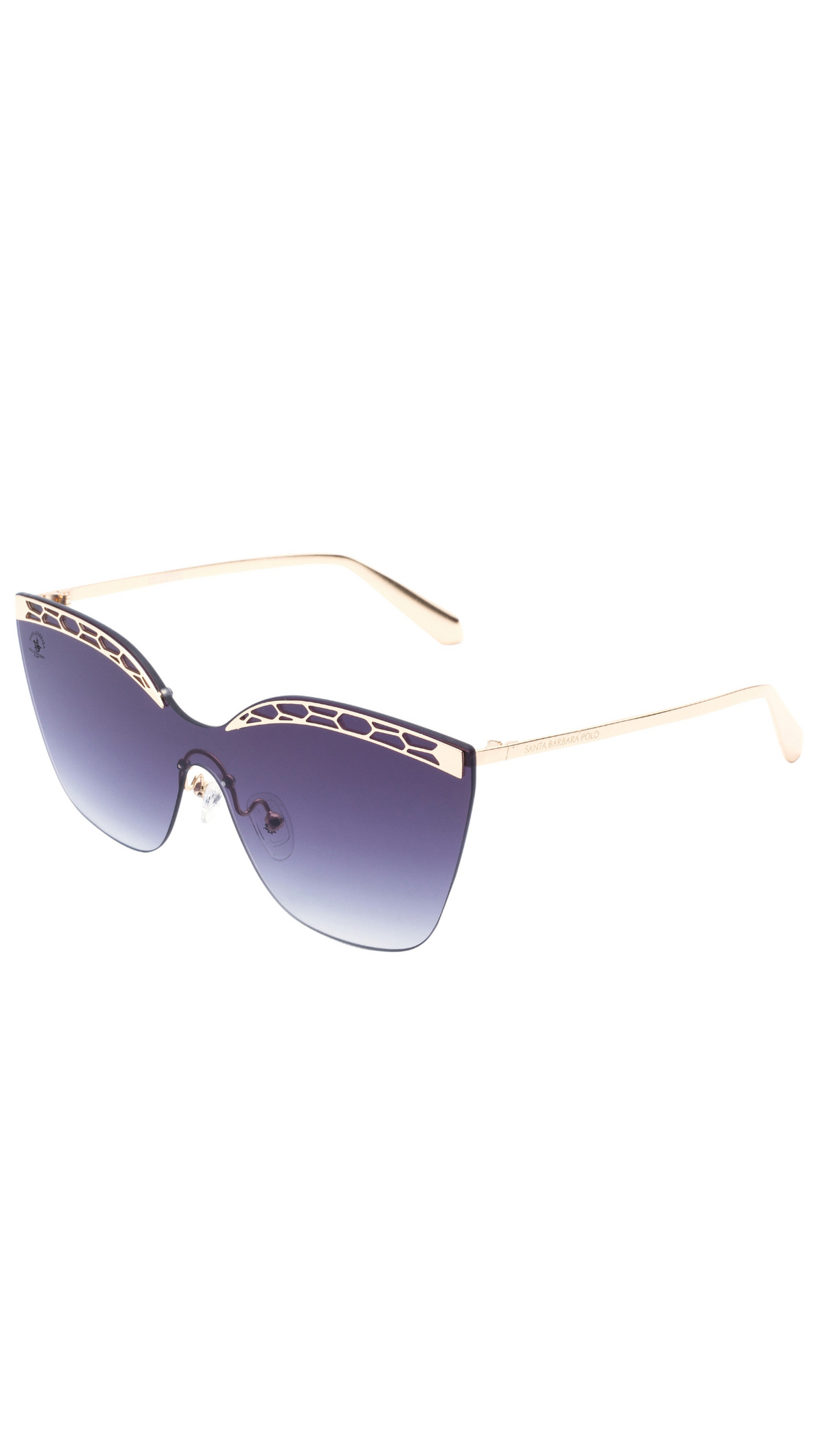 Santa Barbara Polo Women Gold Pattern Sunglass