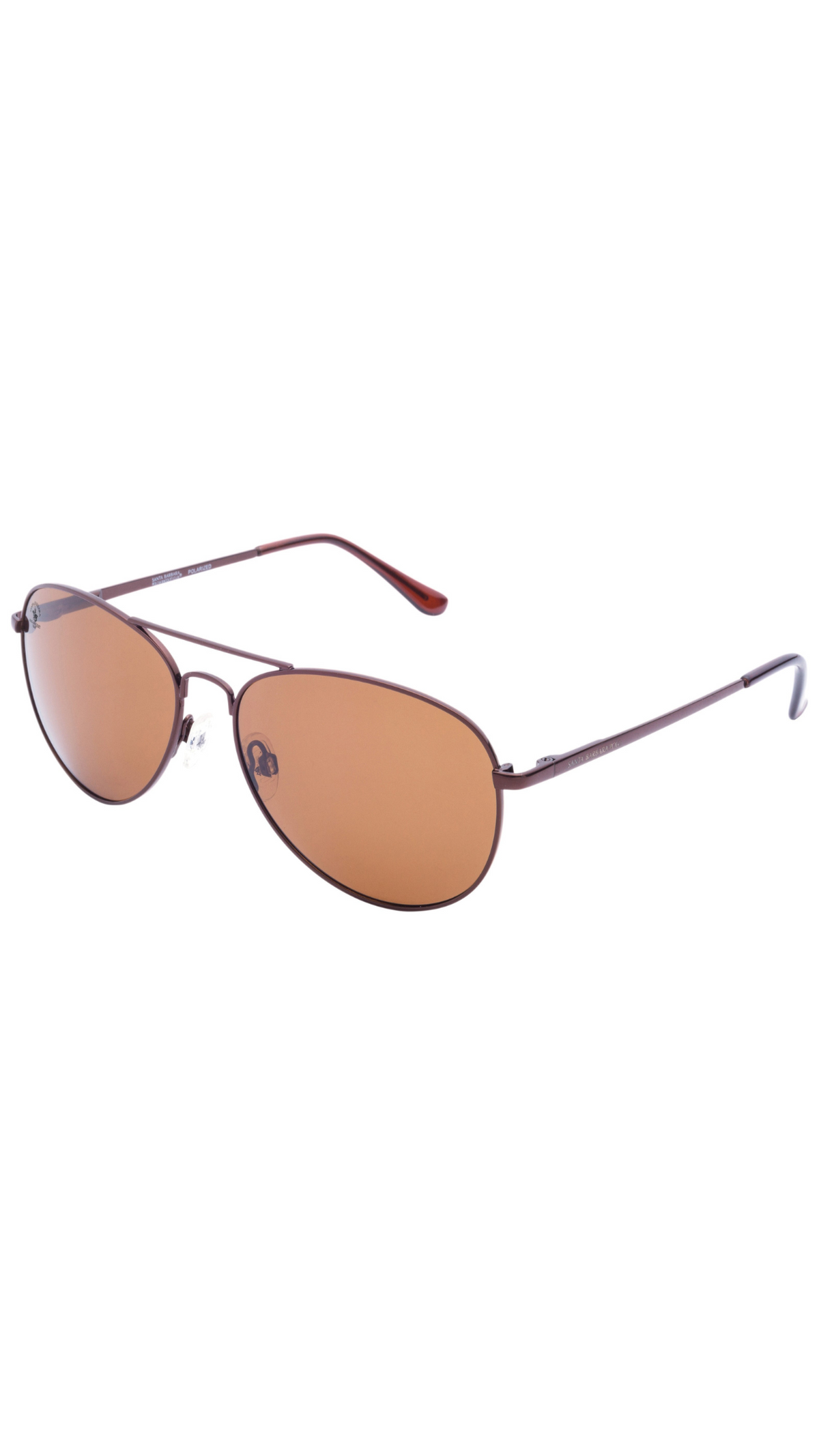 Santa Barbara Polo Men Brown Metal Sunglass