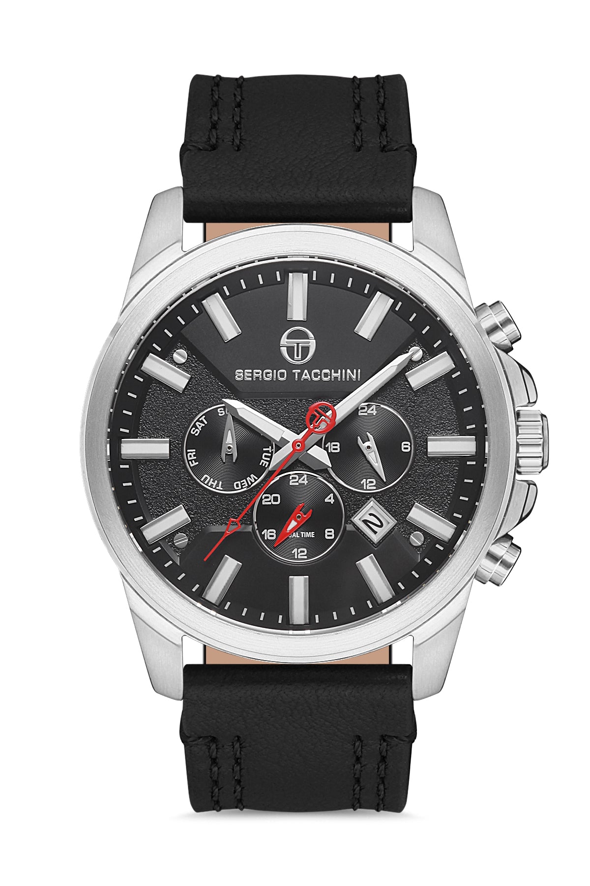 Sergio Tacchini Archivio Men Black/Silver Watch