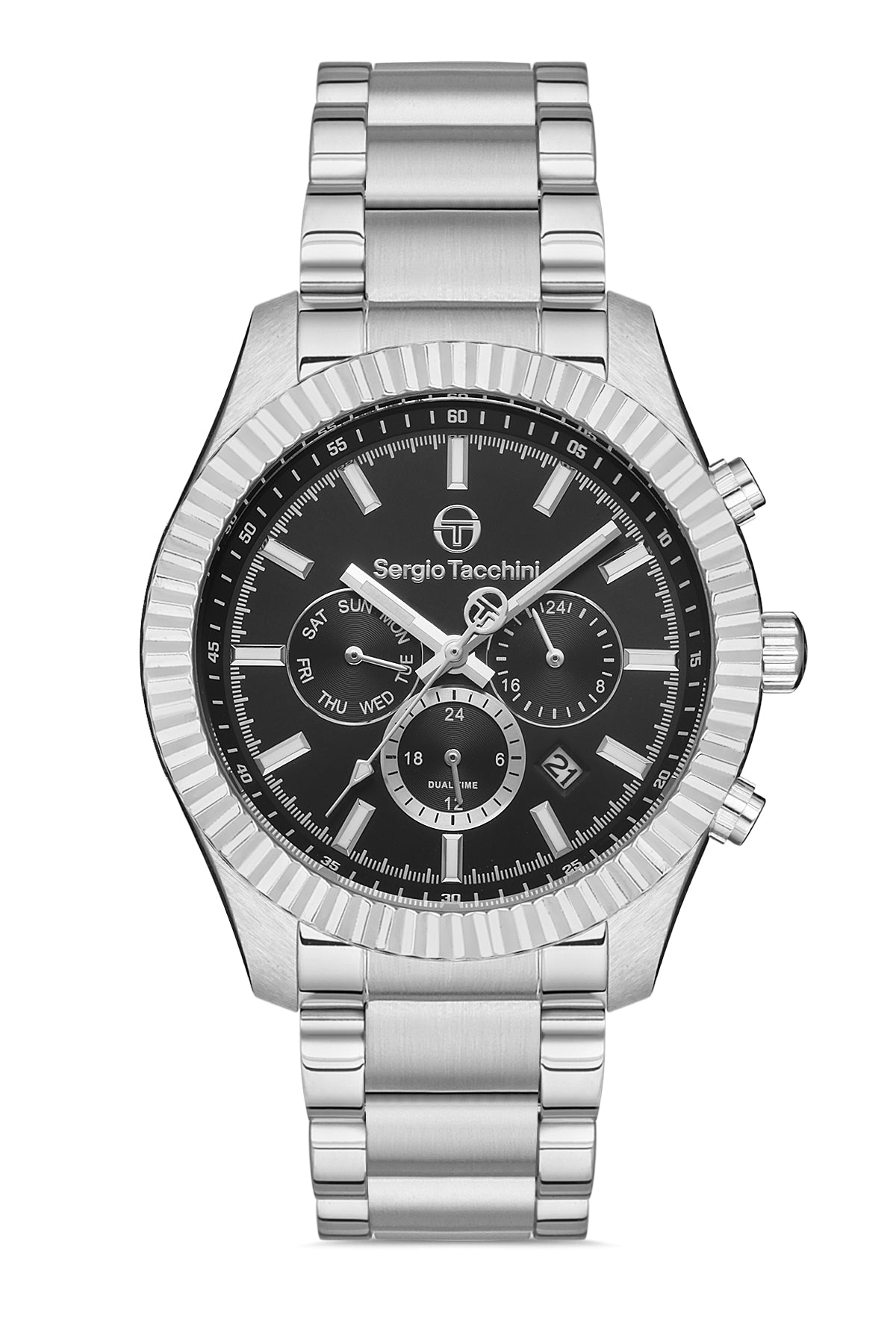 Sergio Tacchini Archivio Men Black Stainless Steel Watch