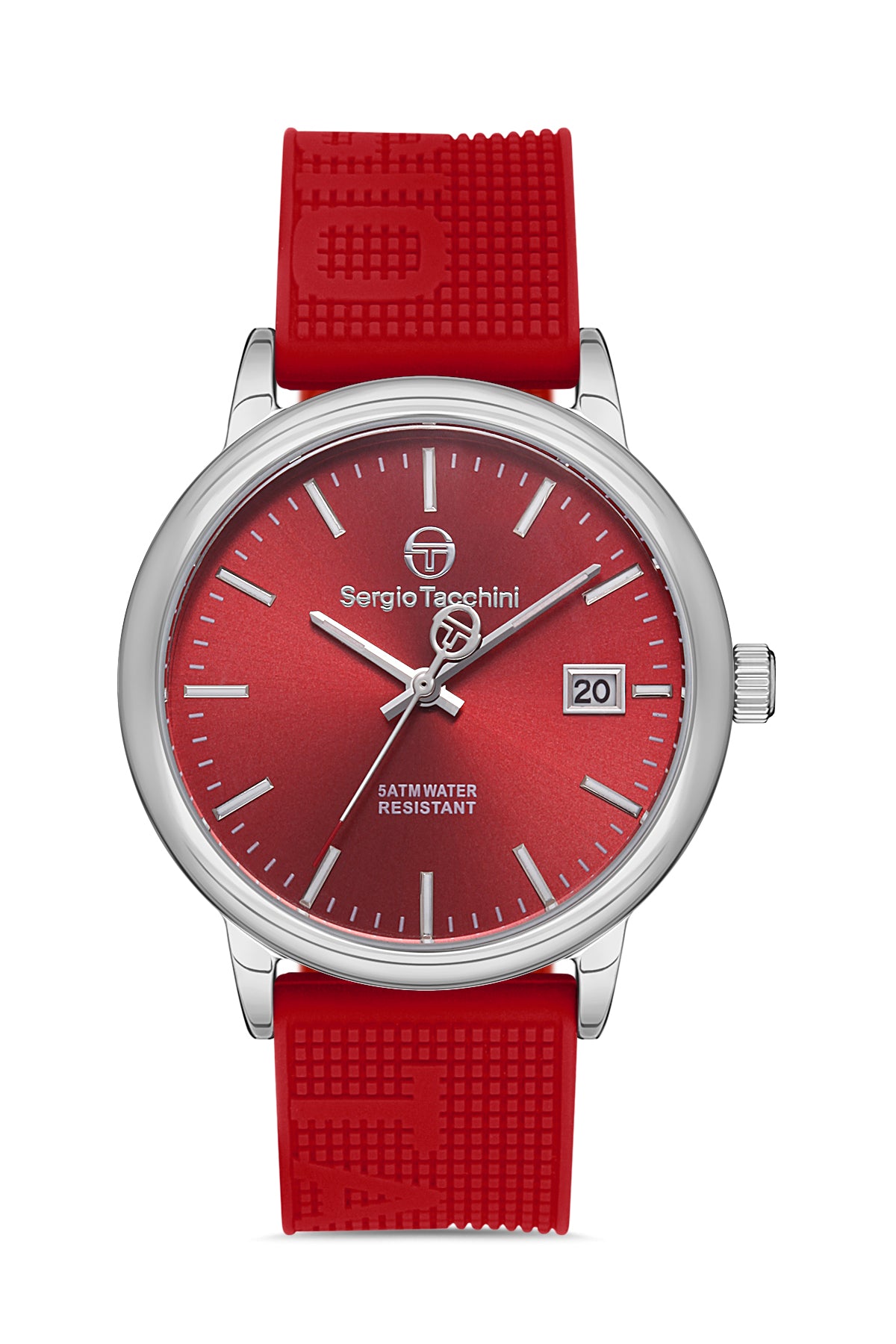 Sergio Tacchini Streamline Women Red Rubber Watch