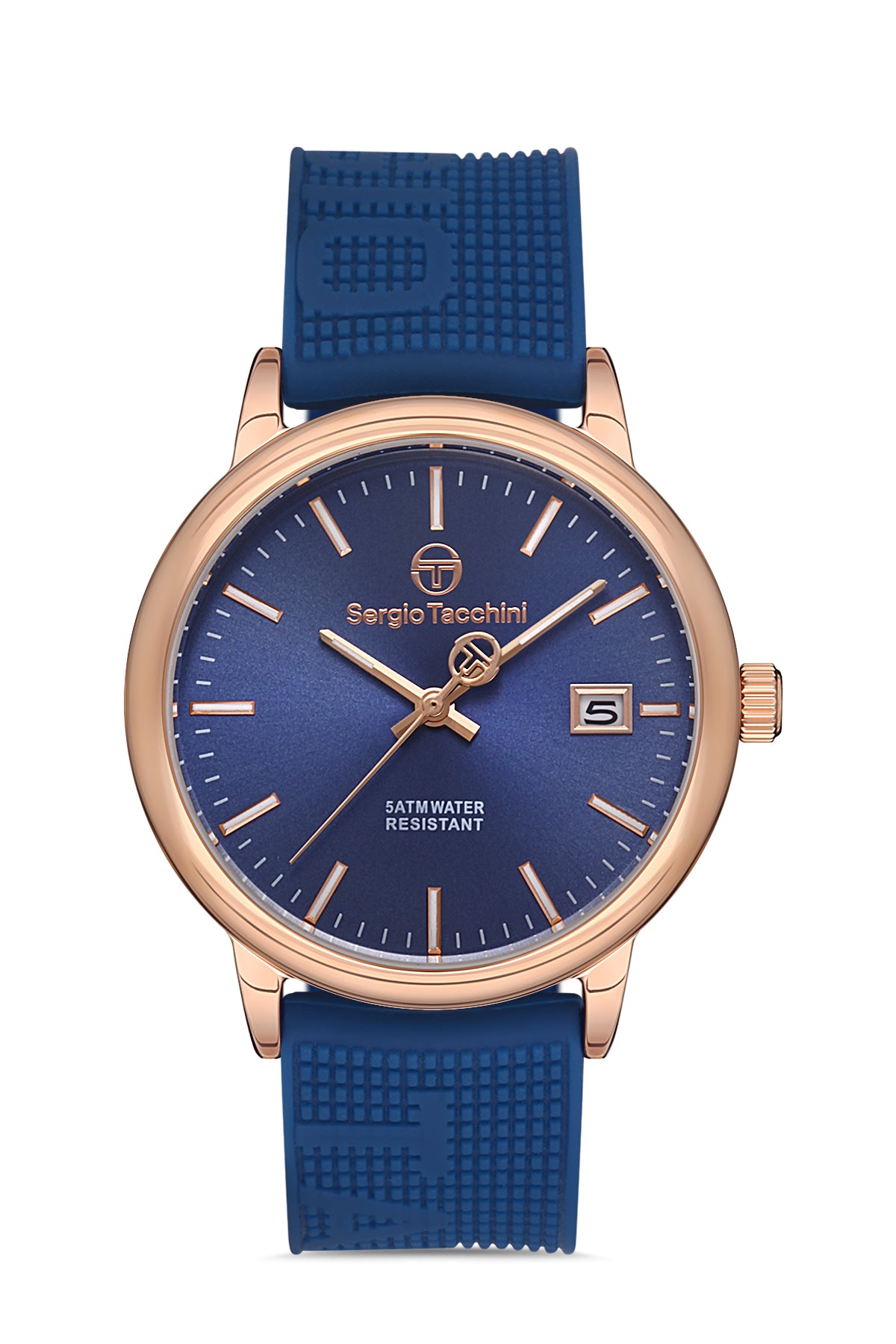 Sergio Tacchini Streamline Women Blue/Rose Gold Watch