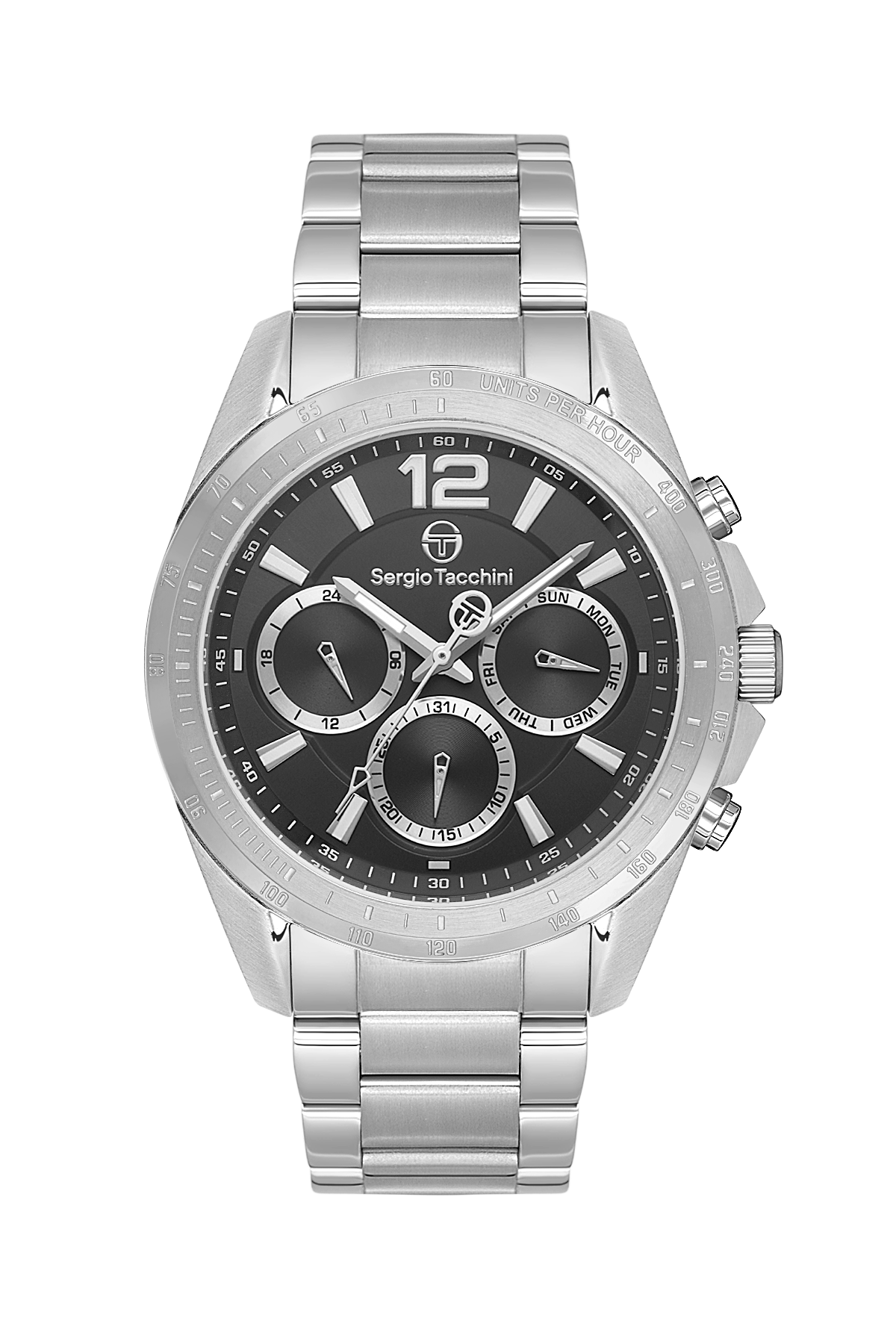 Sergio Tacchini Archivio Men Black/Silver Stainless Steel Watch