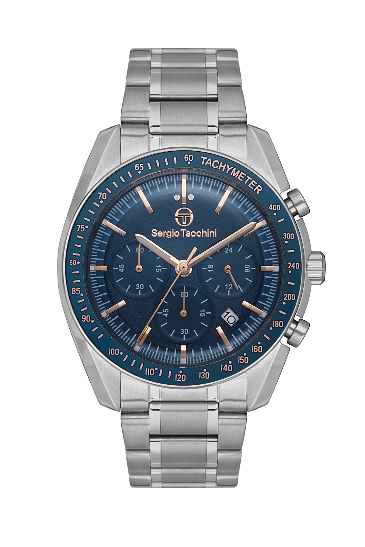 Sergio Tacchini Heritech Men Blue Chronograph Tachymeter Watch