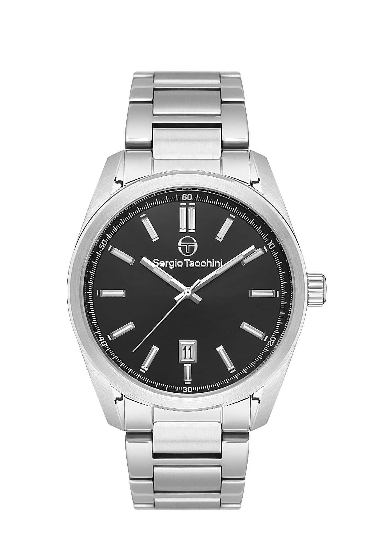 Sergio Tacchini Archivio Men Black/Silver Watch