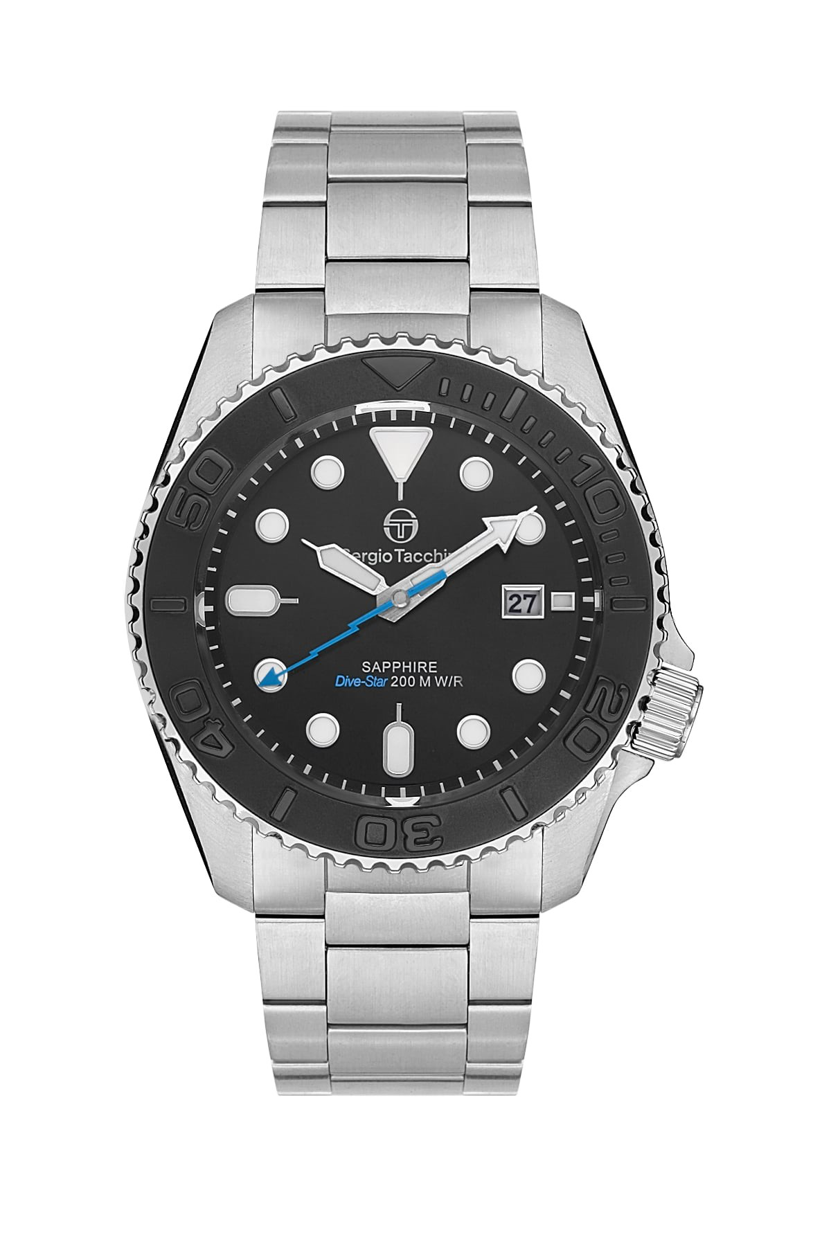 Sergio Tacchini Dive-Star Men Black Stainless Steel Watch