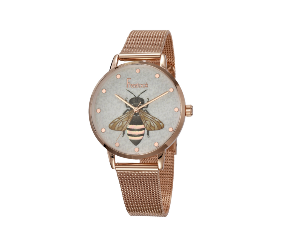 Freelook Eiffel Women Rose Gold Bee Watch